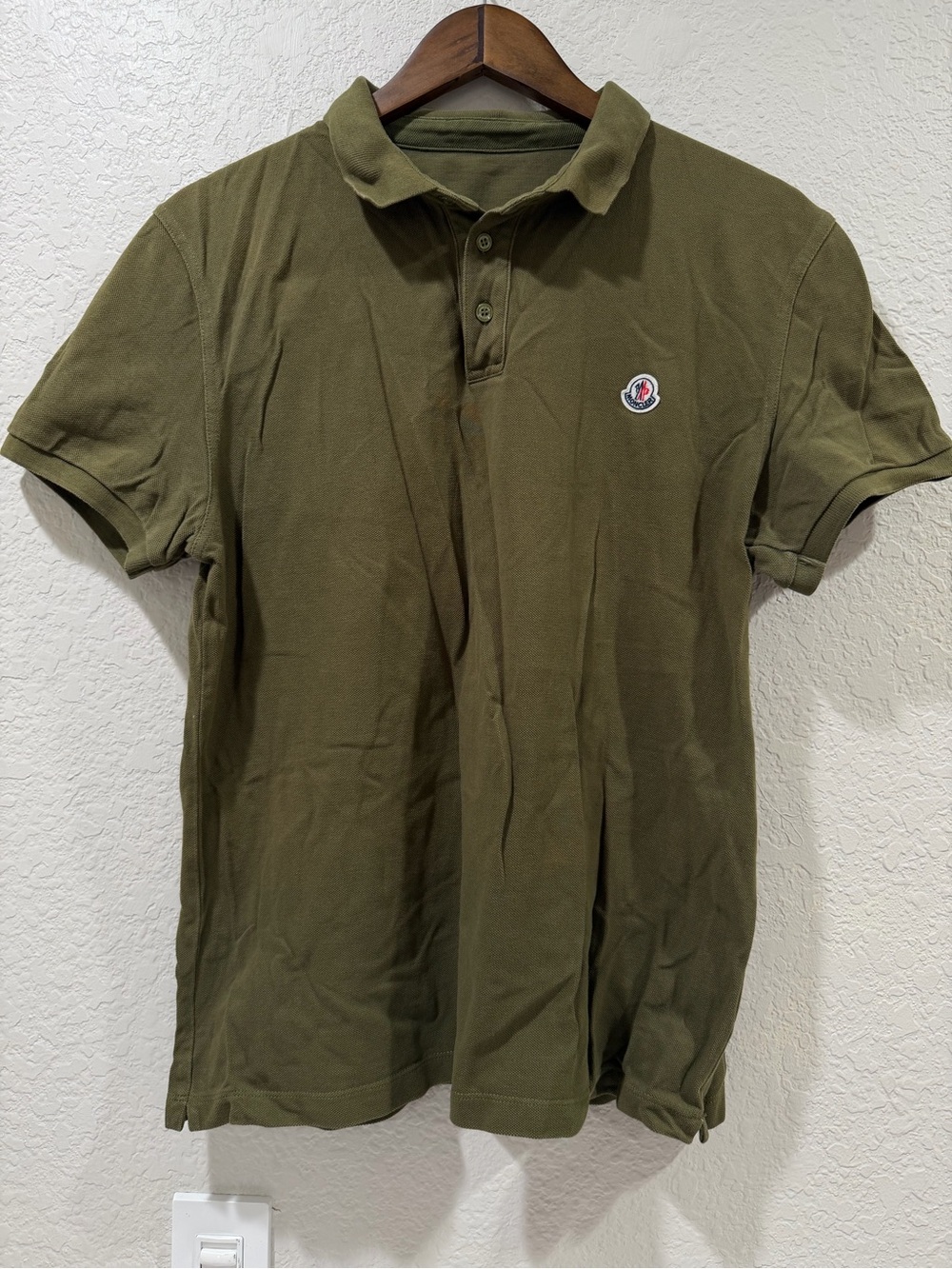Moncler Green Logo Polo Shirt Men’s Size Small